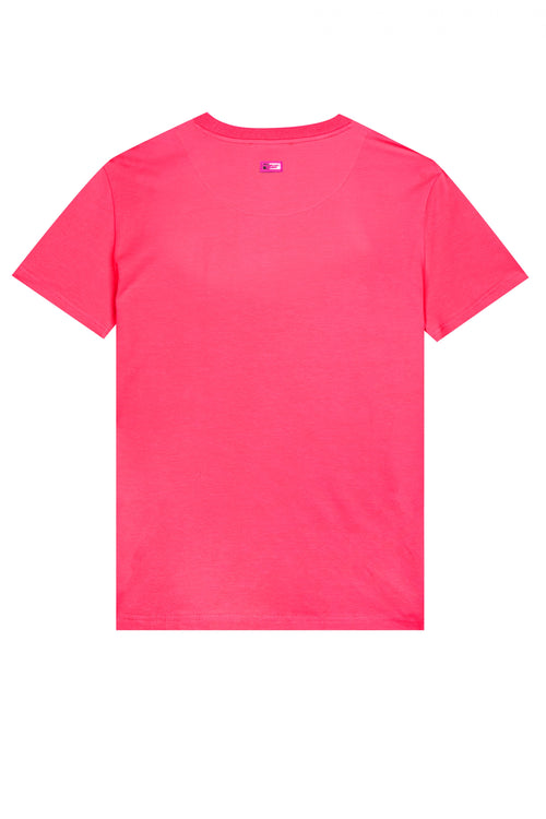 CHEST LOGO NEON T-SHIRT | NEON PINK