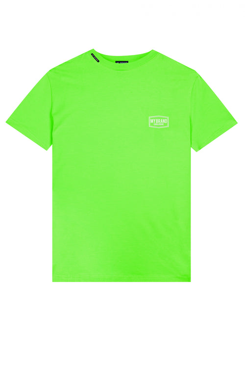 CHEST LOGO NEON T-SHIRT | NEON GREEN