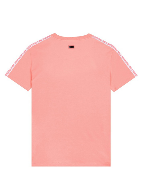 MB LOGO TAPING T-SHIRT | PEACH