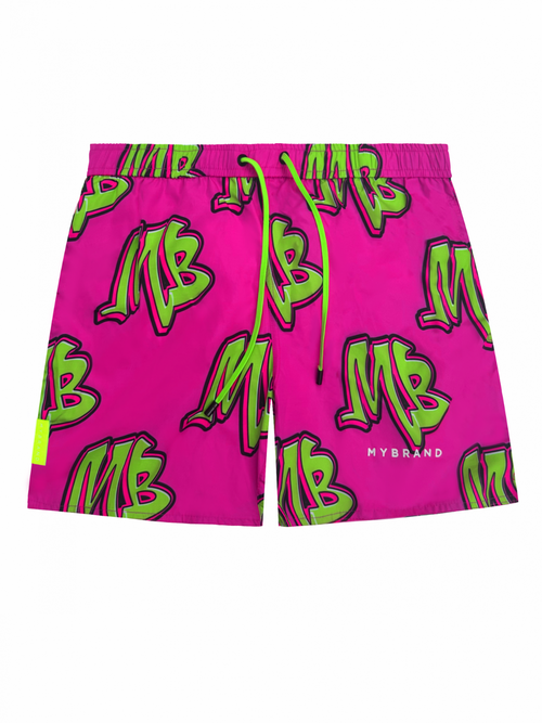 Neon Swim Capsule Swimshort Neonpink | NEON PINK