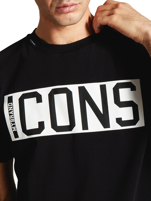 ICONS SQUARE T-SHIRT | BLACK