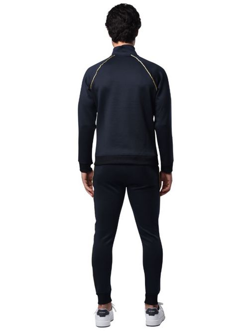 Gold Piping Tracksuit | BLACK