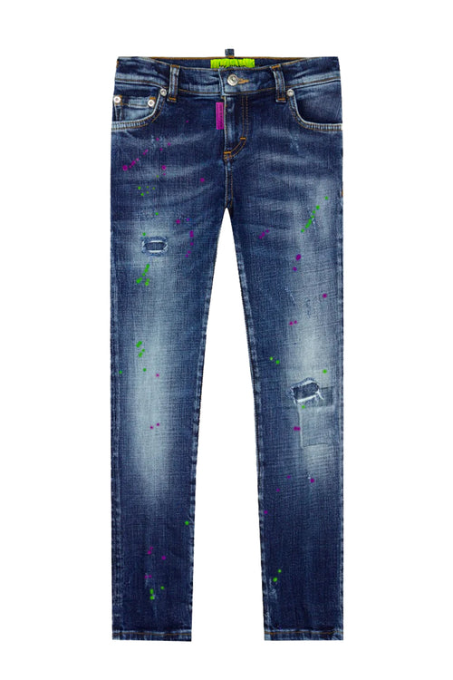 BLUE DISTRESSED GREEN SP | DENIM