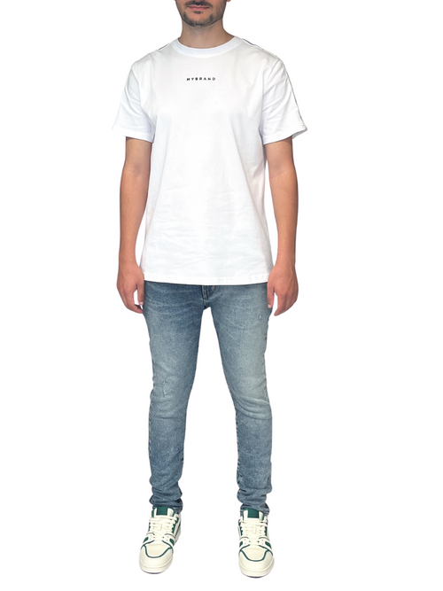 MB TAPING SHIRT WHITE BLACK | WHITE