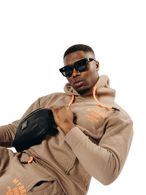 Mb Varsity Joggingsuit | CAMEL