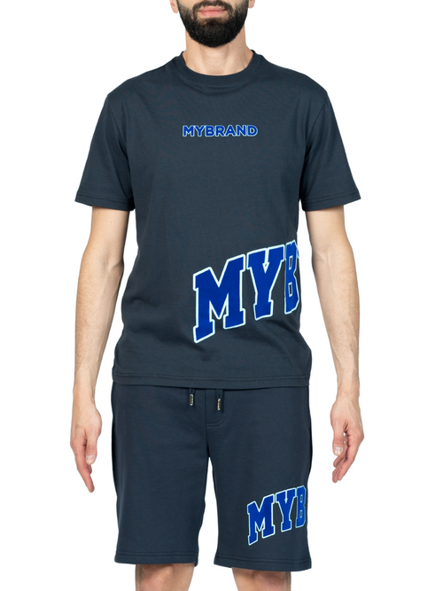 MYBRAND Bold Emblem Shirt Navy | NAVY