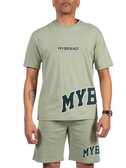 MYBRAND Bold Emblem T-shirt | LIGHT GREEN