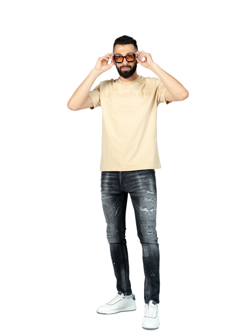 MYBRAND Embosed Statement Tee | OFF-WHITE
