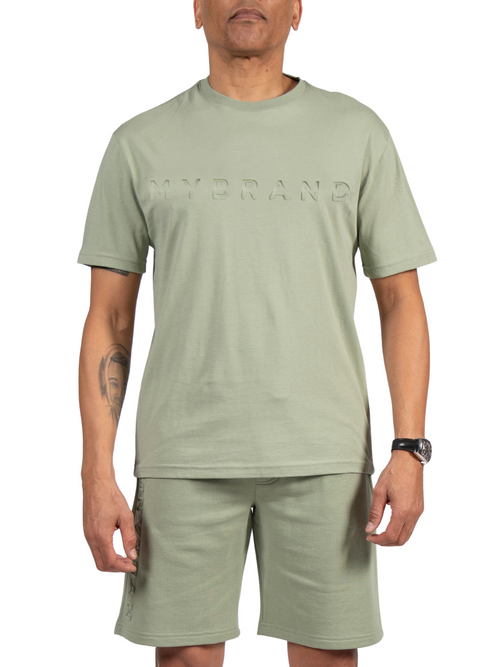 MYBRAND Outbosed Statement Tee | LIGHT GREEN