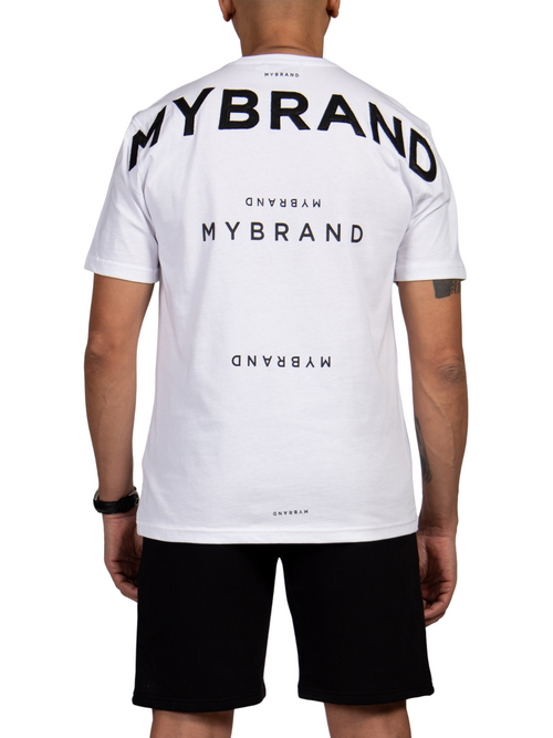 MYBRAND Signature Series: Classic Logo Tee | WHITE