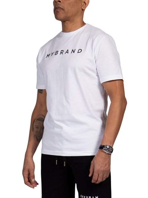 MYBRAND Signature Series: Classic Logo Tee | WHITE