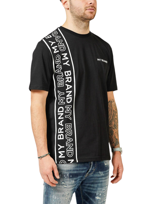 MY BRAND LINES BLACK T-SHIRT | BLACK