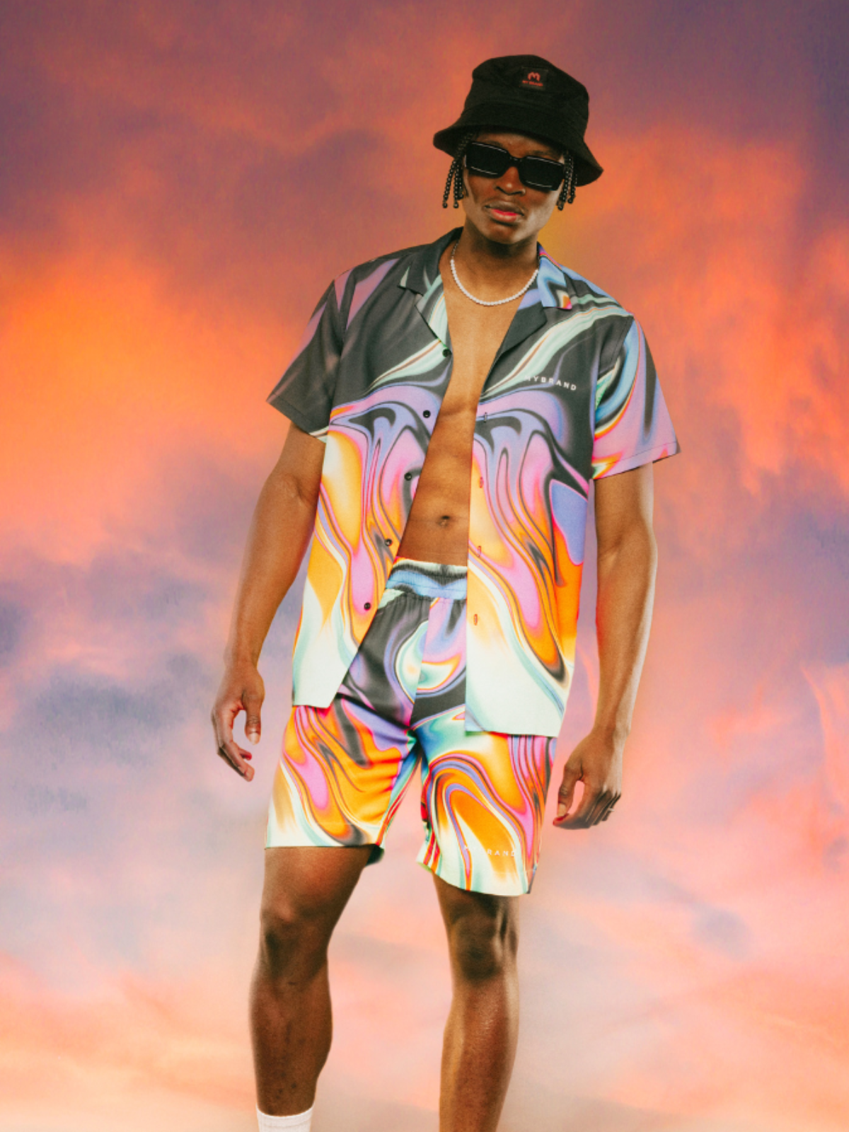 Liquid Swim Capsule Bowling Shirt | MULTI COLOR