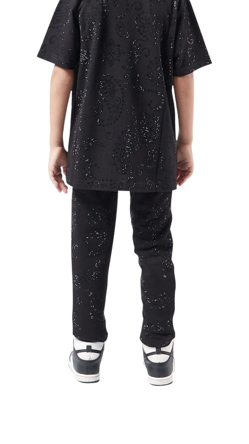 BLACK STONES BANDANA JOGG | BLACK