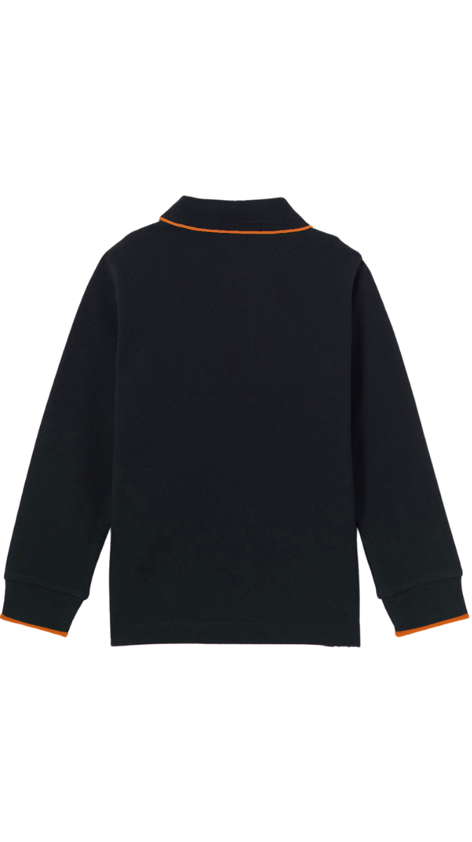 Colorfull Longsleeve Polo Navy