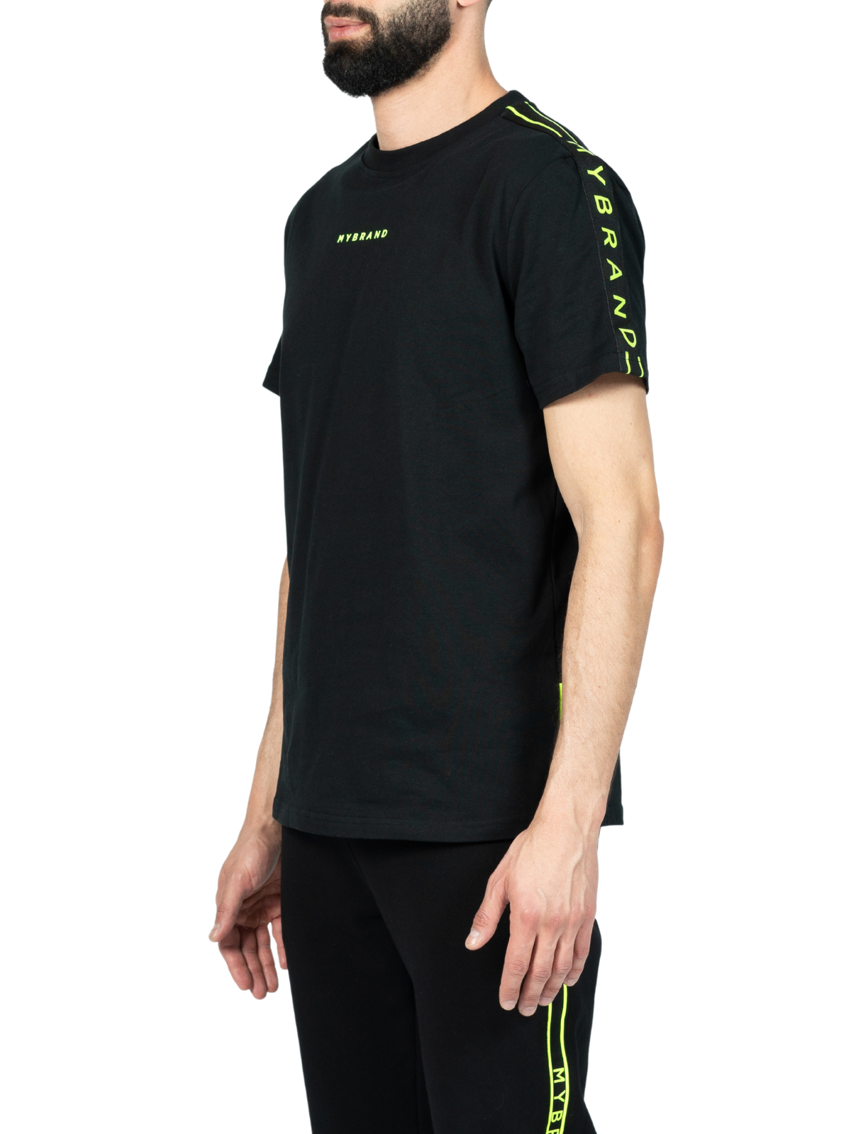 MB TAPING SHIRT BLACK N. YELLOW | BLACK - NEONYELLOW