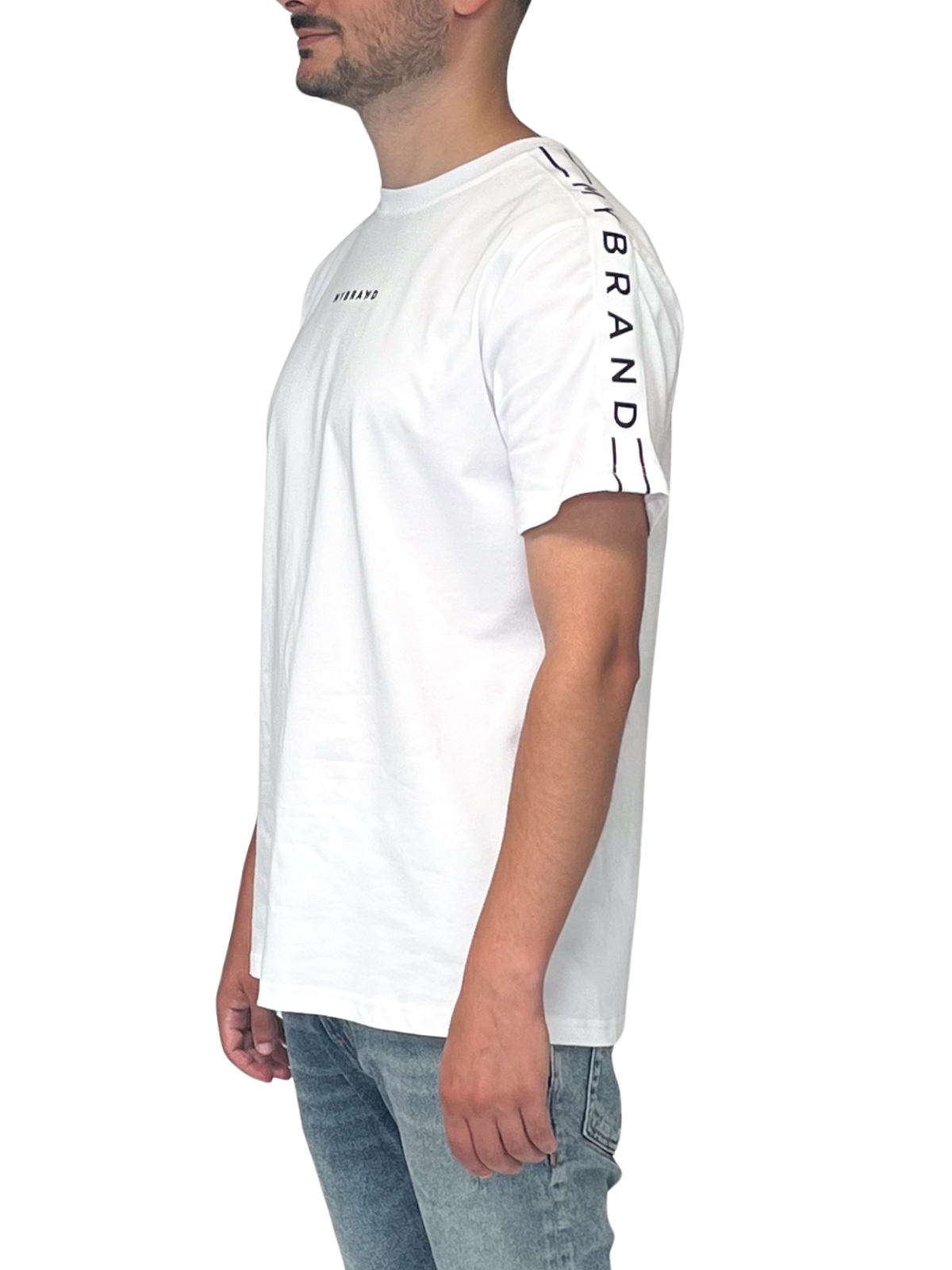 MB TAPING SHIRT WHITE BLACK | WHITE