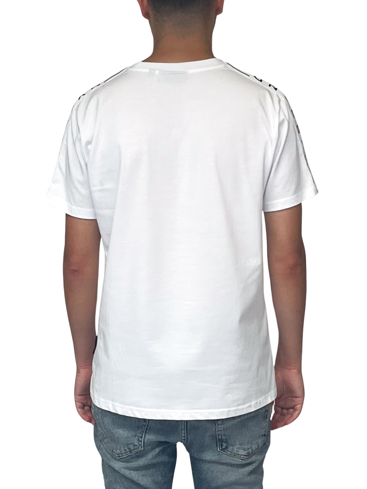 MB TAPING SHIRT WHITE BLACK | WHITE