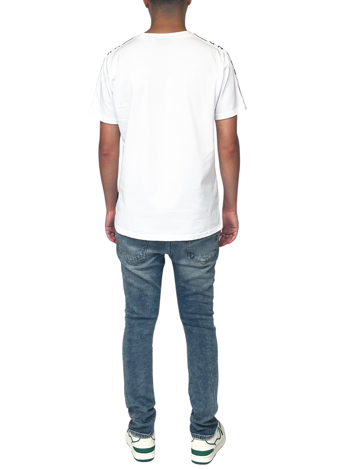 MB TAPING SHIRT WHITE BLACK | WHITE