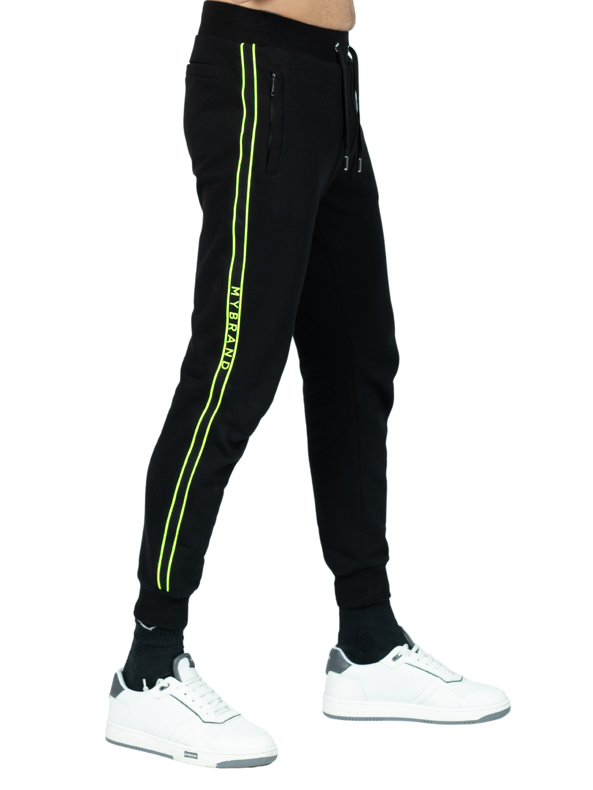 MB TAPING TRACKSUIT BLACK N.YELLOW | BLACK - NEONYELLOW