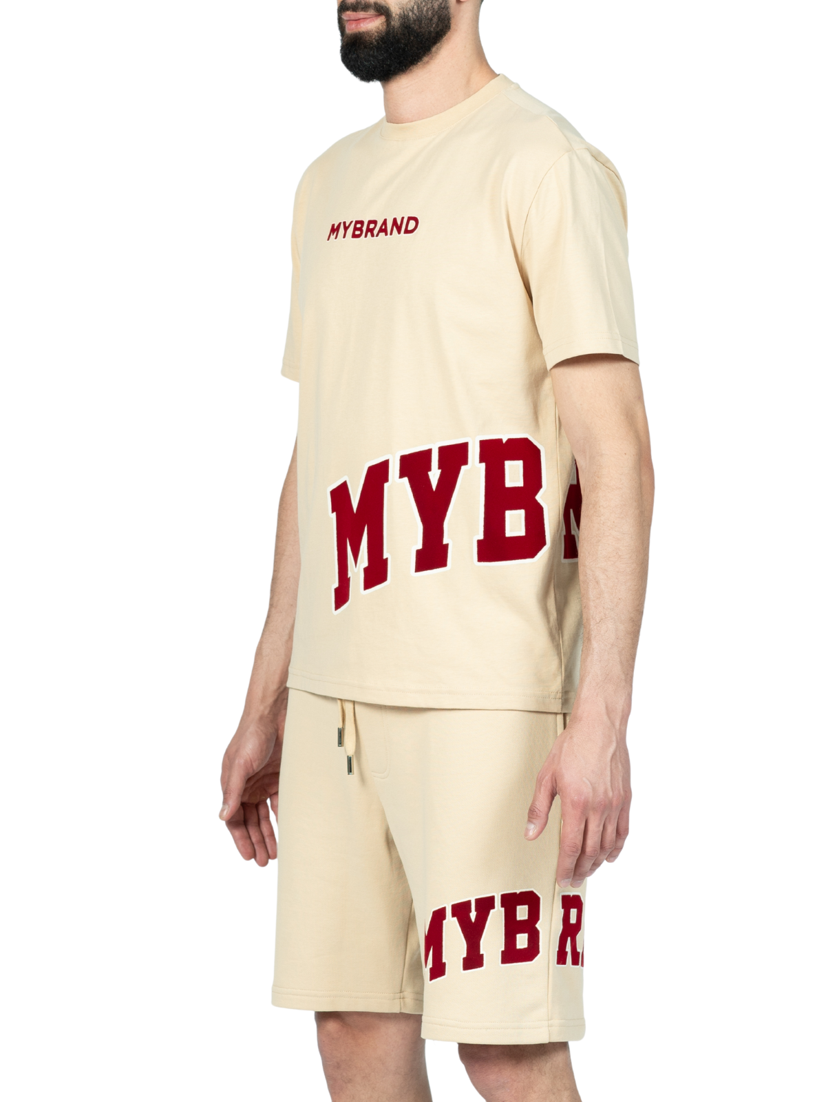 MYBRAND Bold Emblem Shirt Off-white/Blue | OFF-WHITE