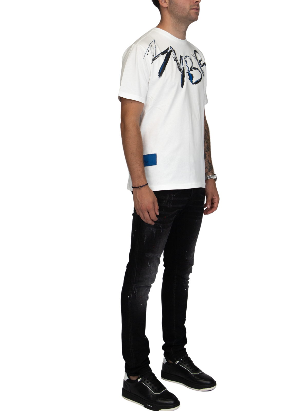 MYBRAND Signature Scribble Tee | OFF-WHITE