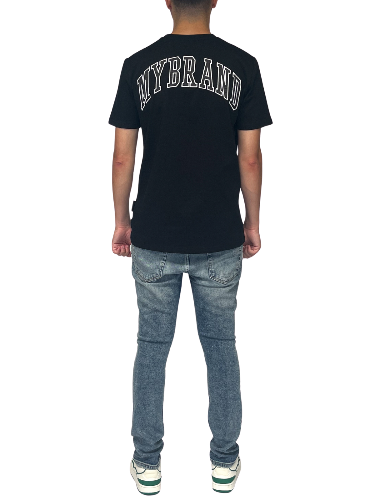 MY BRAND BACK TEXT T-SHIRT BLACK | BLACK