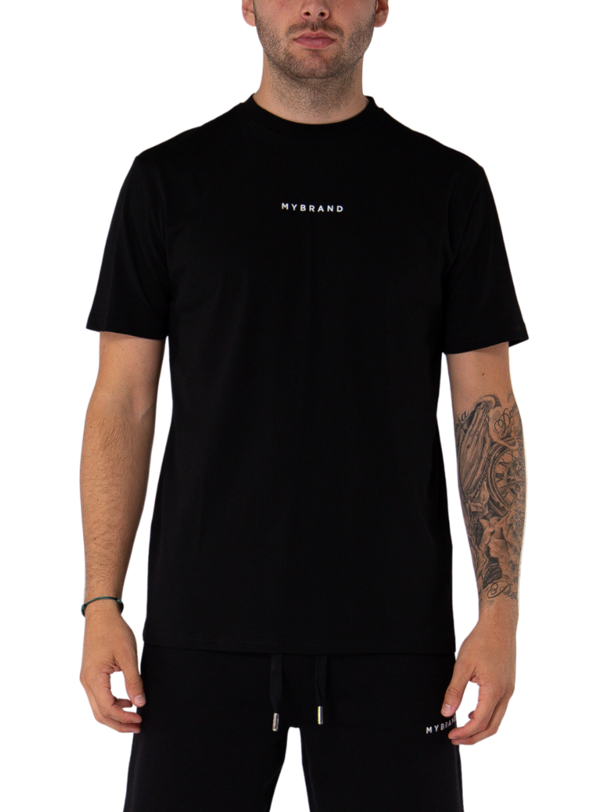 My Brand Rainbow College T-shirt Black | BLACK