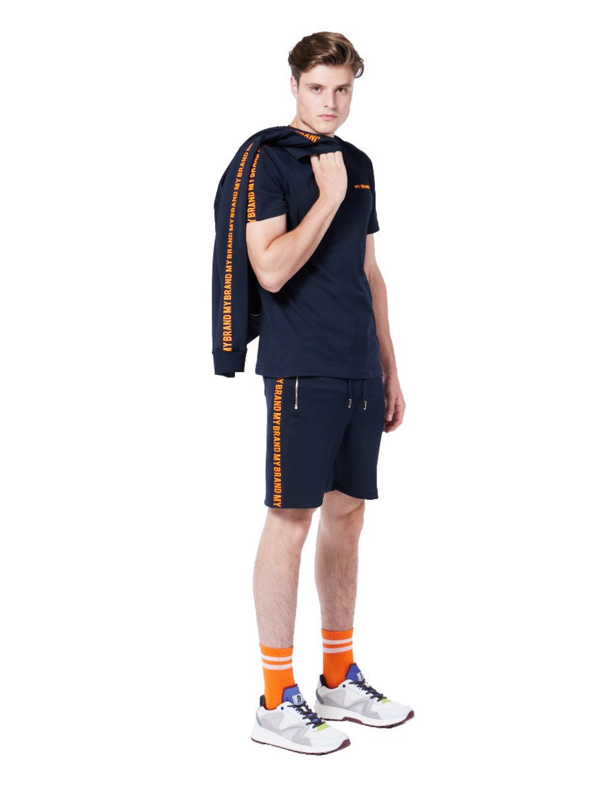MY BRAND TAPE SHORT | BLACK