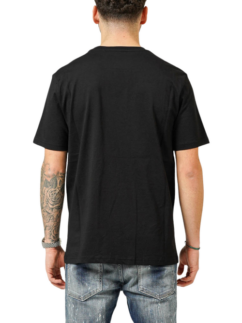 MY BRAND UPSIDE DOWN CHEST BLACK T-SHIRT | BLACK
