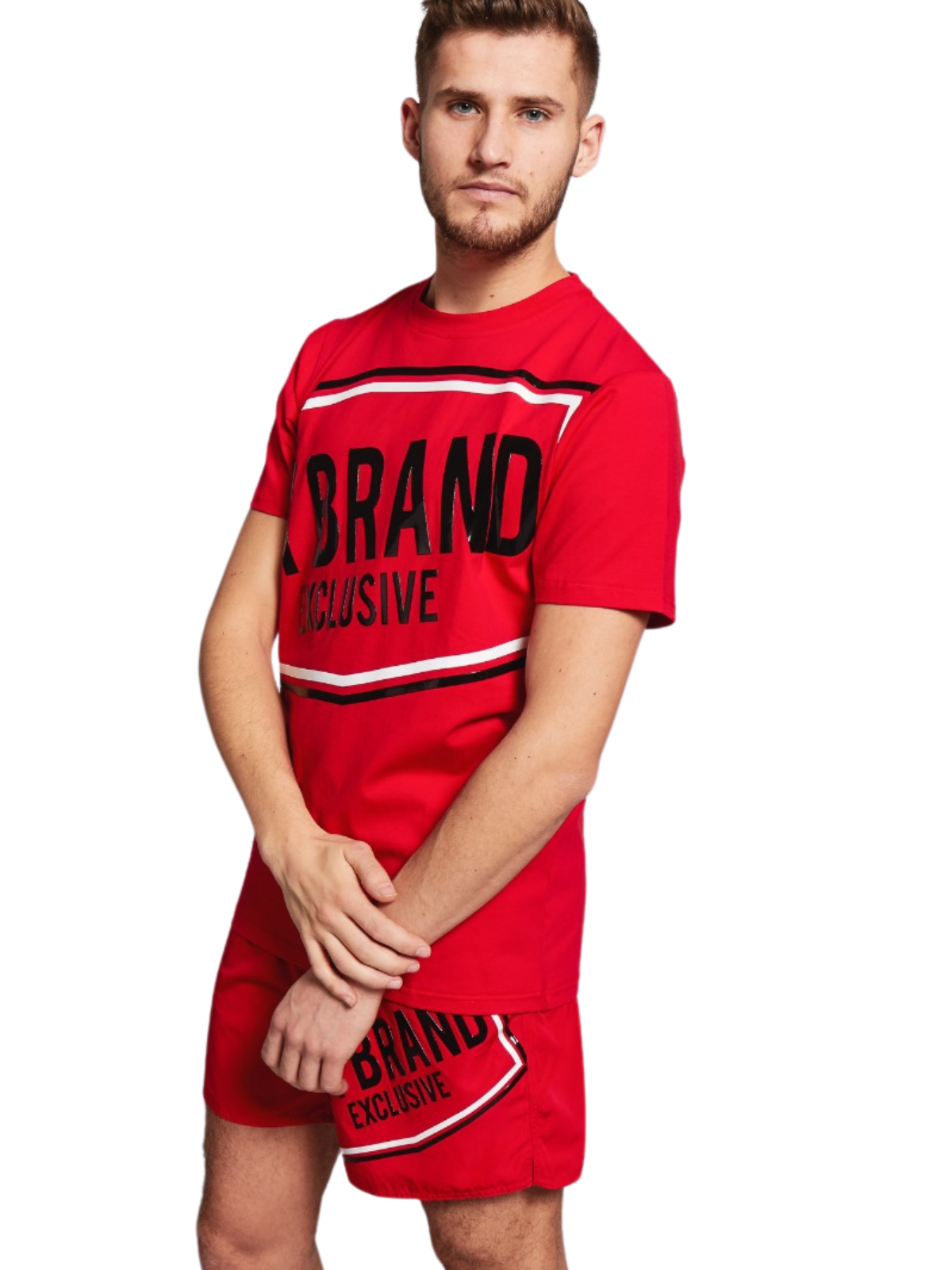 SKEW LOGO T-SHIRT | RED